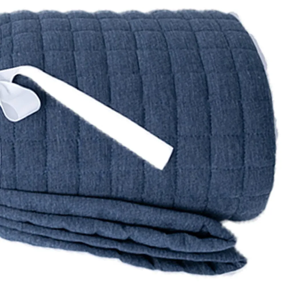 Crompton Bed Runner - Navy, Cotton Polyester