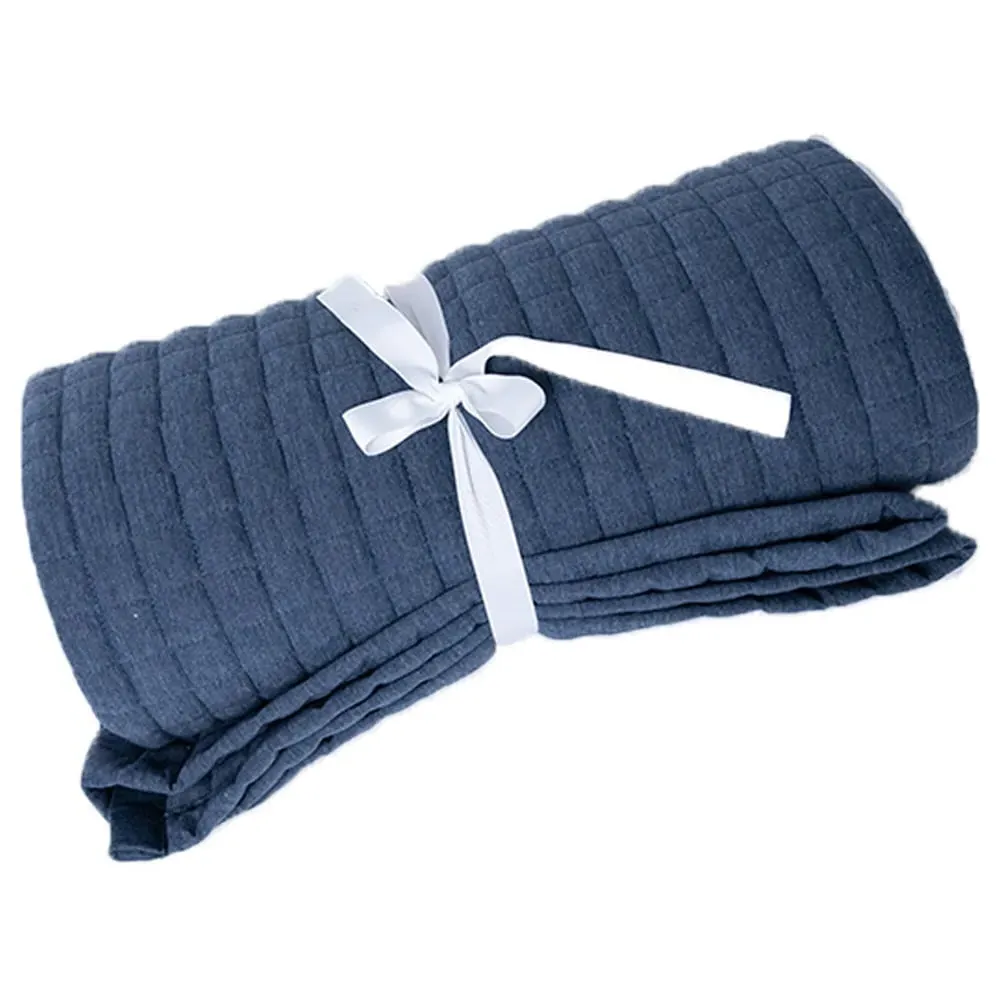 Crompton Bed Runner - Navy, Cotton Polyester