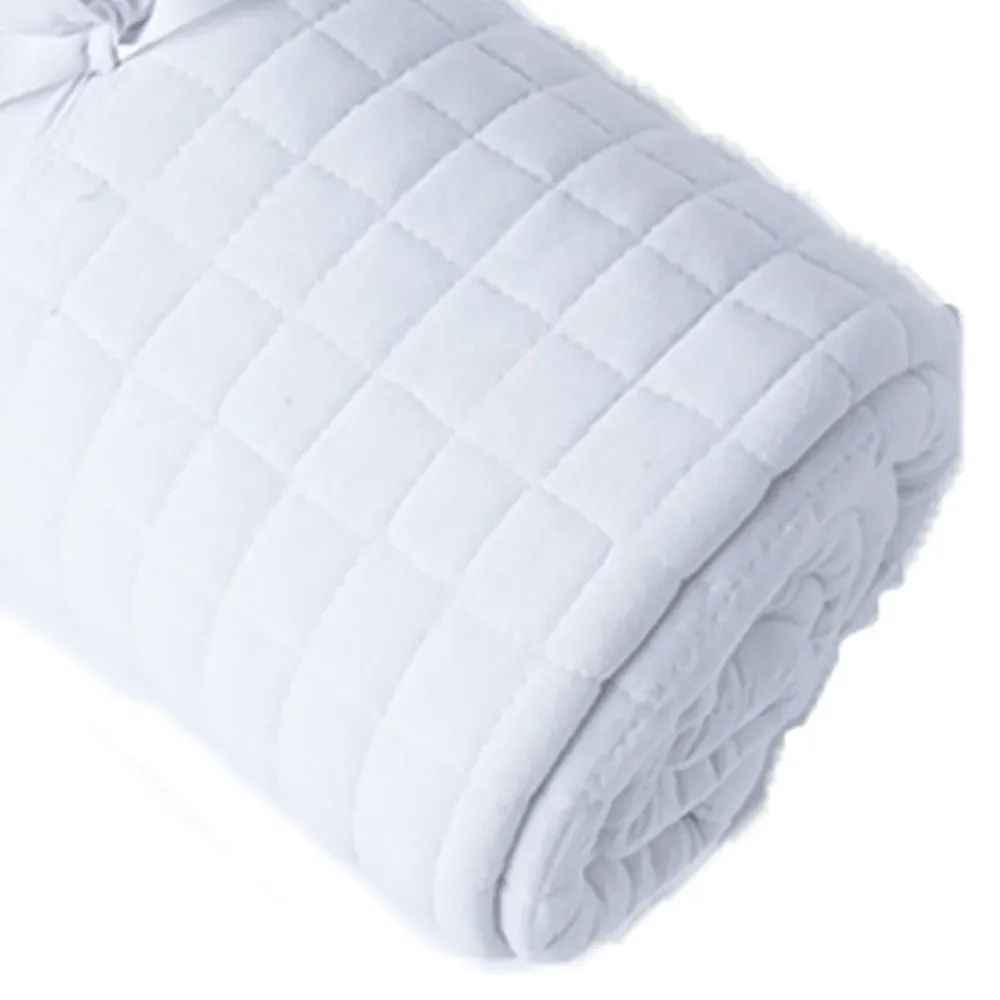 Crompton Bed Runner - White, Cotton Polyester