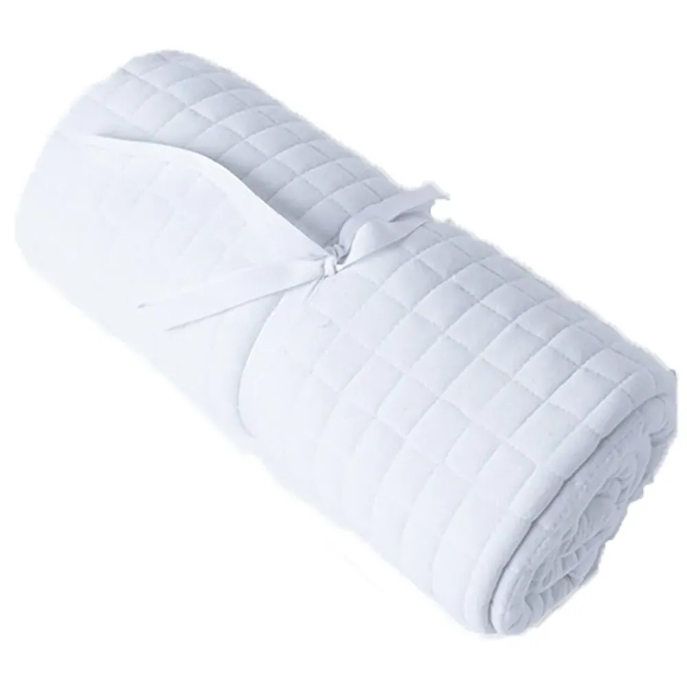 Crompton Bed Runner - White, Cotton Polyester