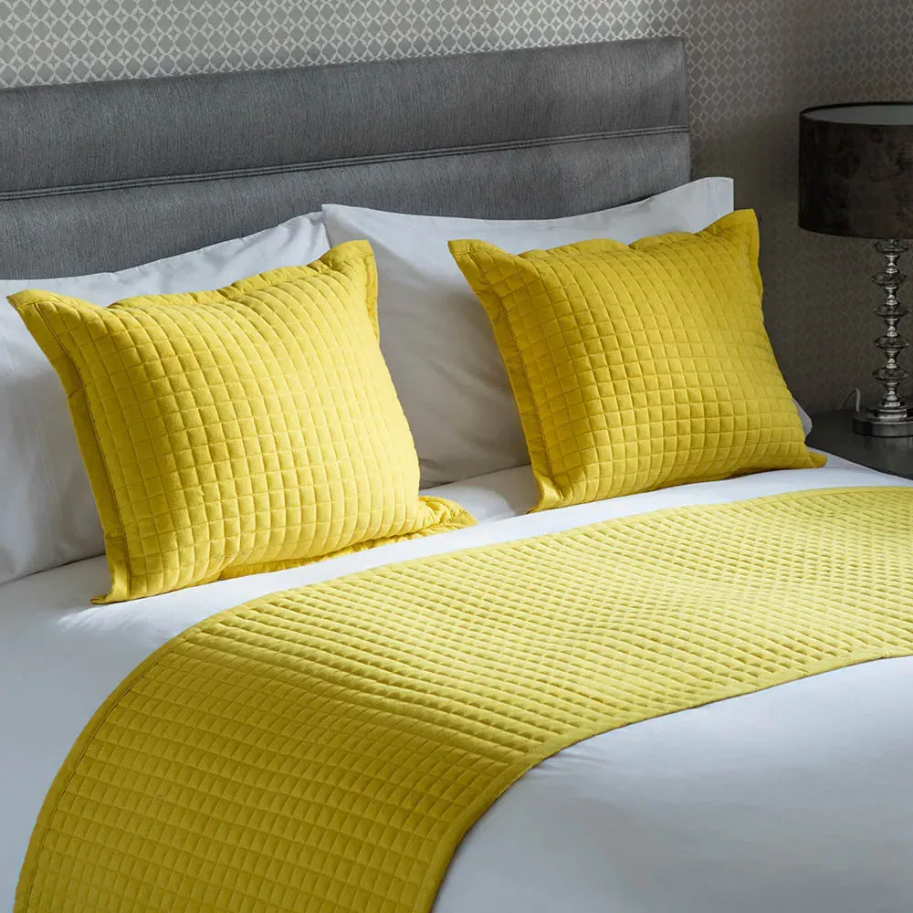 Crompton Cobalt Bed Runner - Saffron