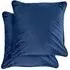 Deco Geometric Cushion Cover - Navy, Velvet