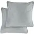Deco Geometric Cushion Cover - Silver, Velvet