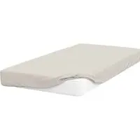 Double Deep Fitted Bed Sheet - Ivory, Cotton Polyester