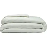 Double Duvet Cover - Apple Green, Brushed Cotton