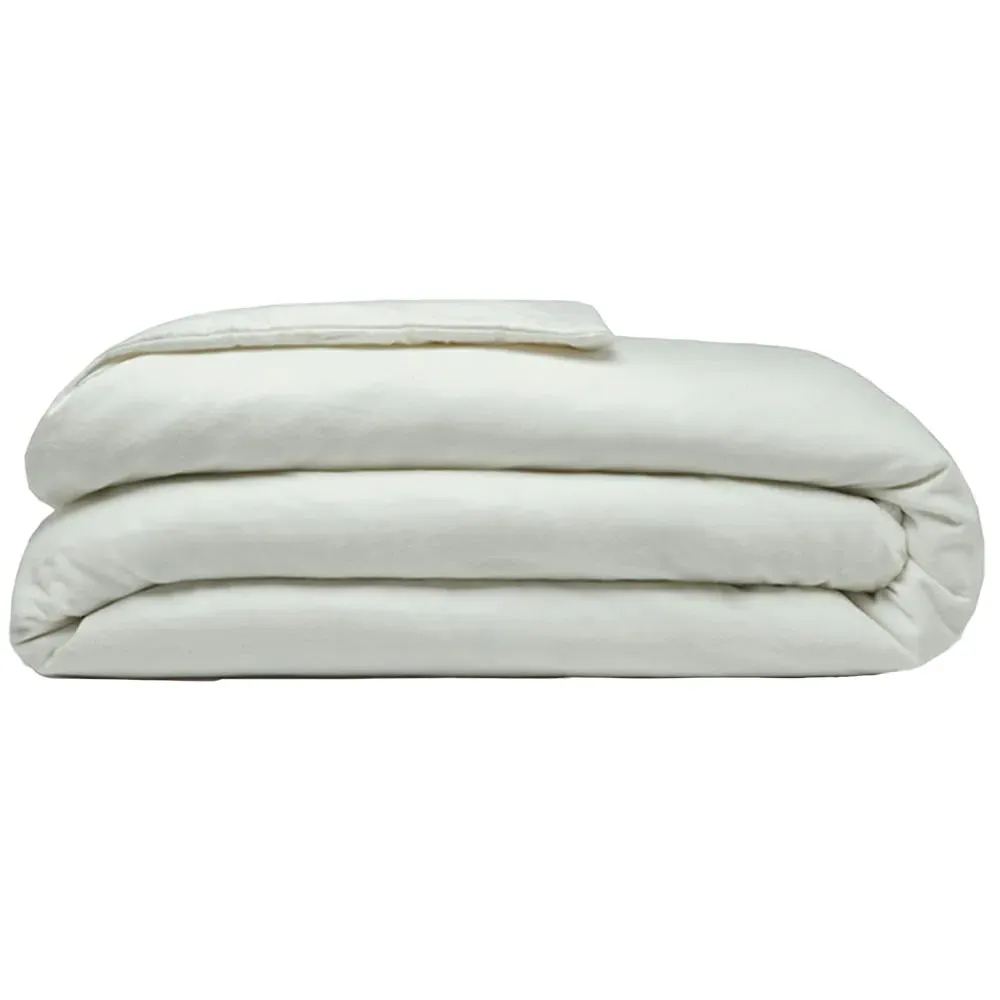 Double Duvet Cover - Apple Green, Brushed Cotton