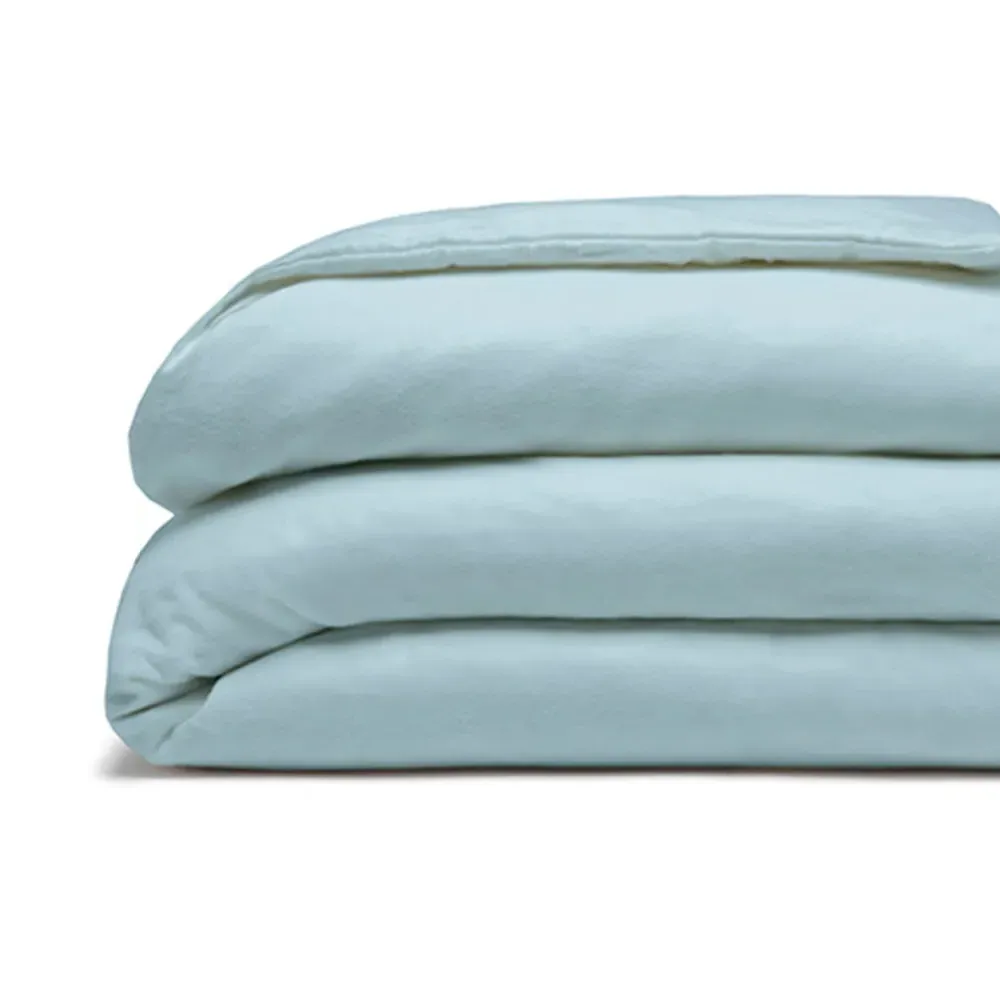 Double Duvet Cover - Blue, Brushed Cotton