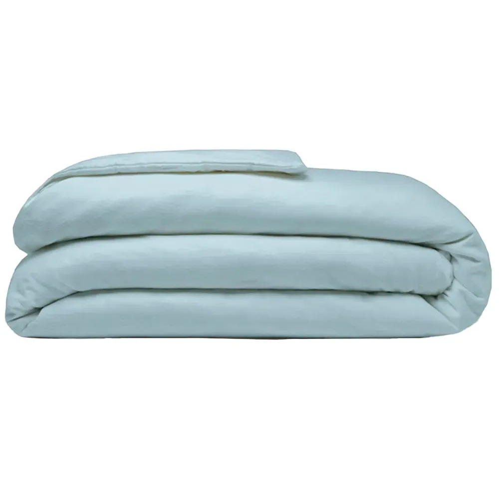 Double Duvet Cover - Blue, Brushed Cotton