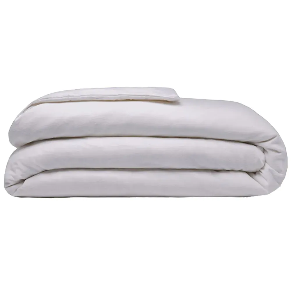 Double Duvet Cover - Grey, Brushed Cotton