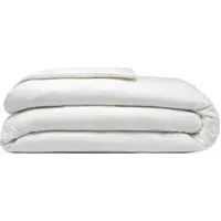Double Duvet Cover - White, Brushed Cotton