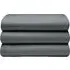 Double Flat Bed Sheet - Charcoal, Brushed Cotton