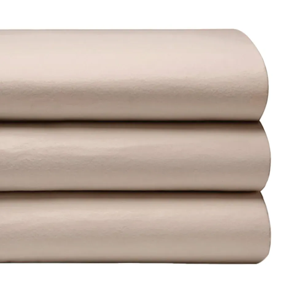 Double Flat Bed Sheet - Cream, Brushed Cotton