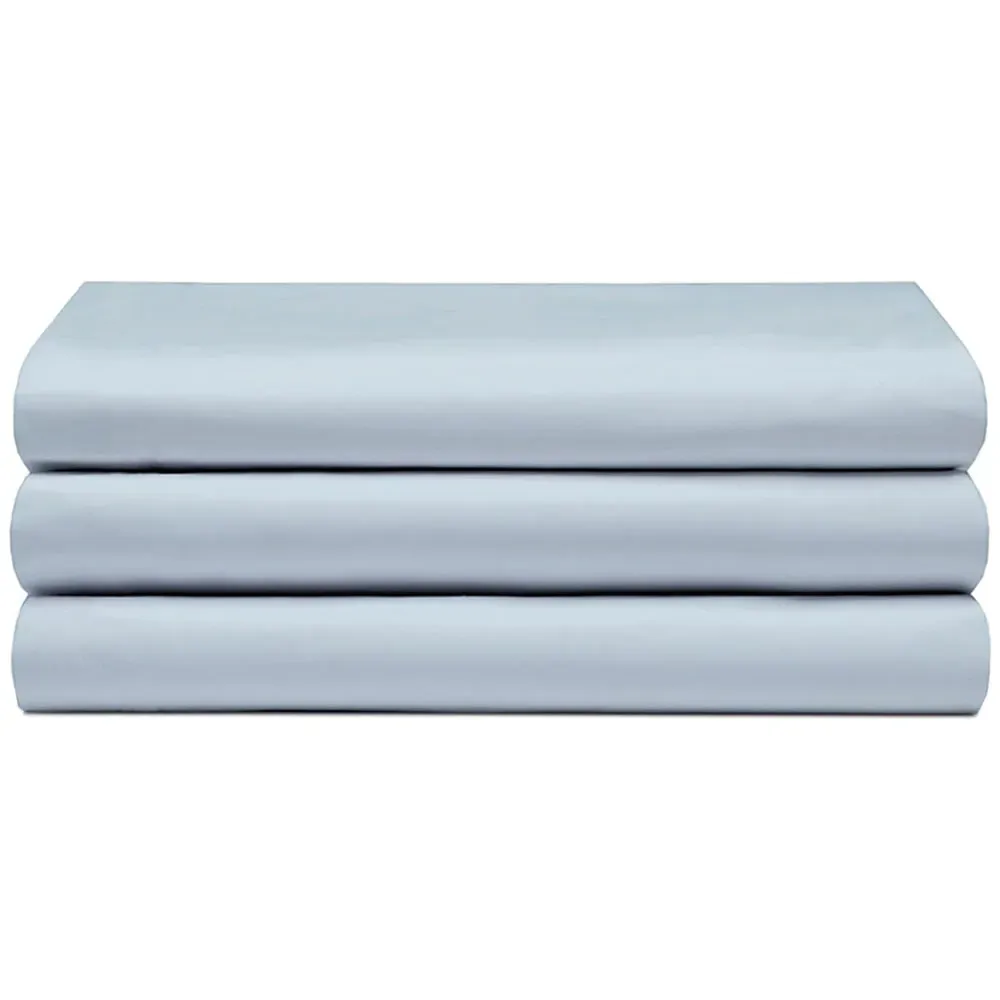 Double Flat Bed Sheet - Duck Egg