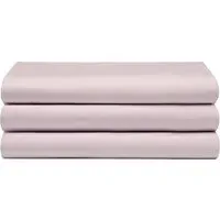 Double Flat Bed Sheet - Pink, Cotton Polyester