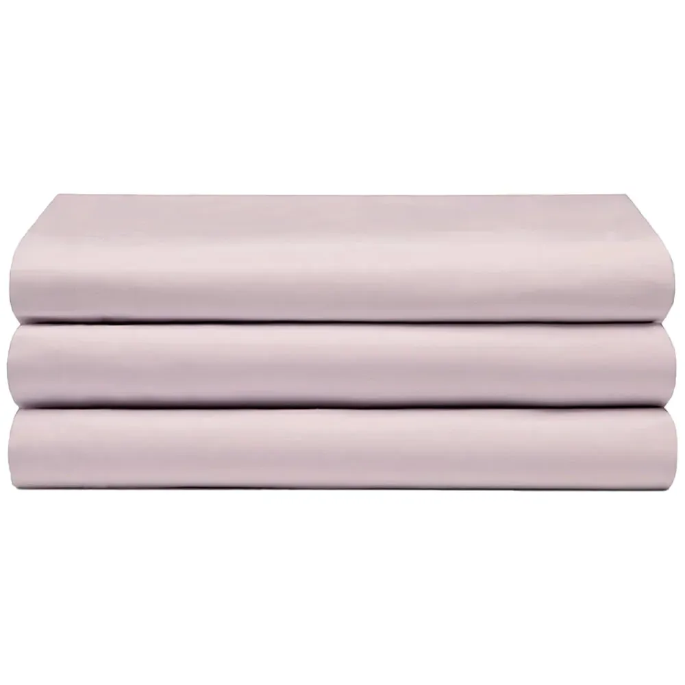 Double Flat Bed Sheet - Pink, Cotton Polyester