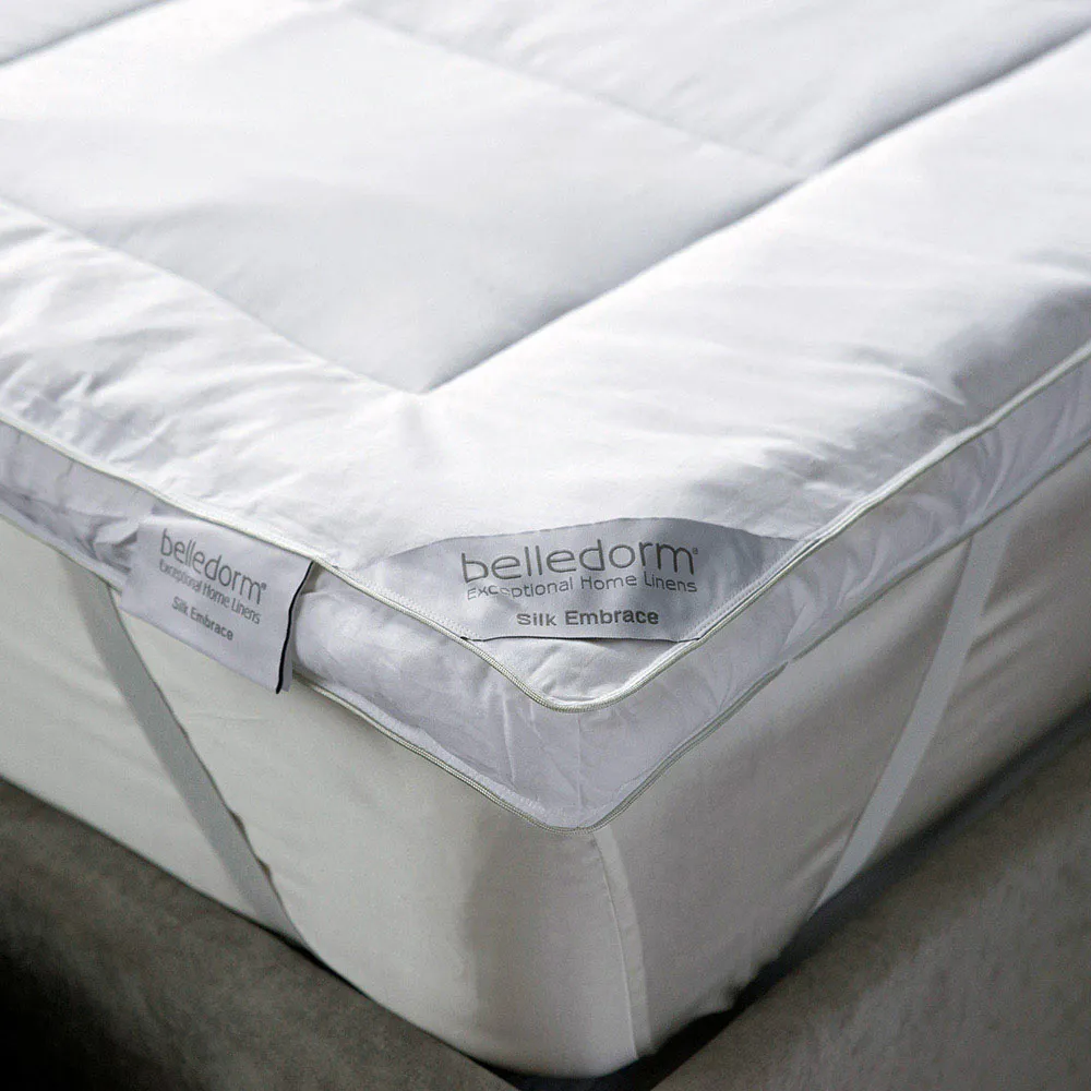 Double Silk Filled Topper - White, Cotton