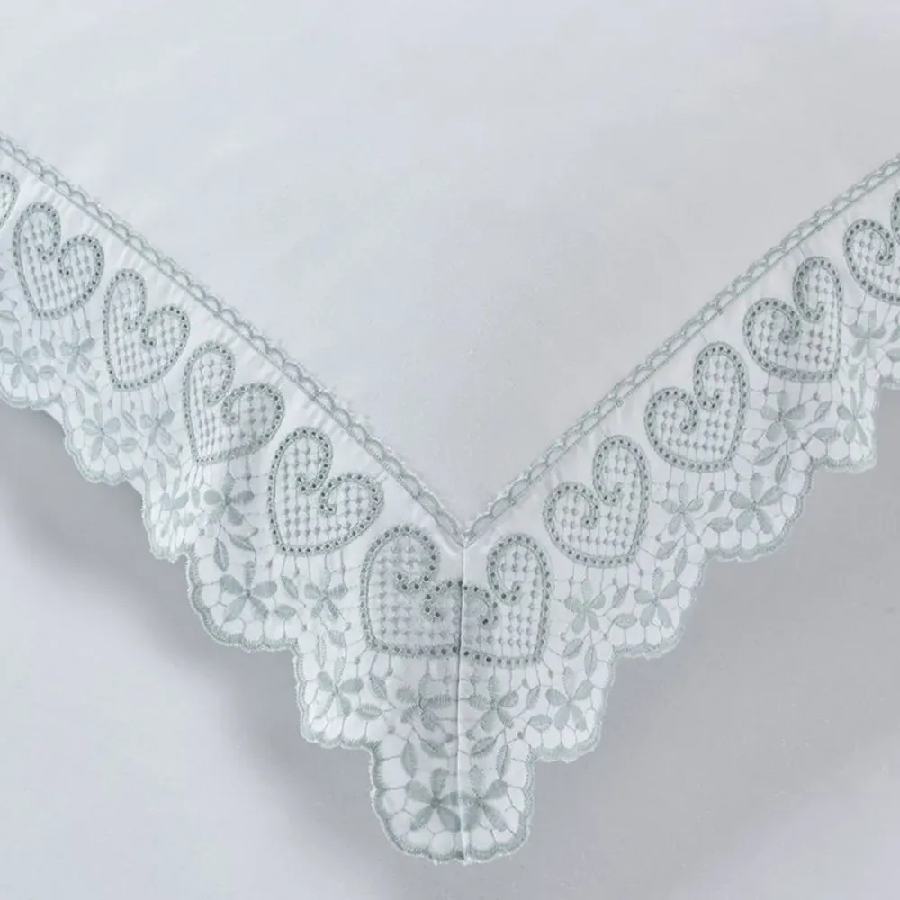 Elise Super King Size Duvet Cover Set - Green