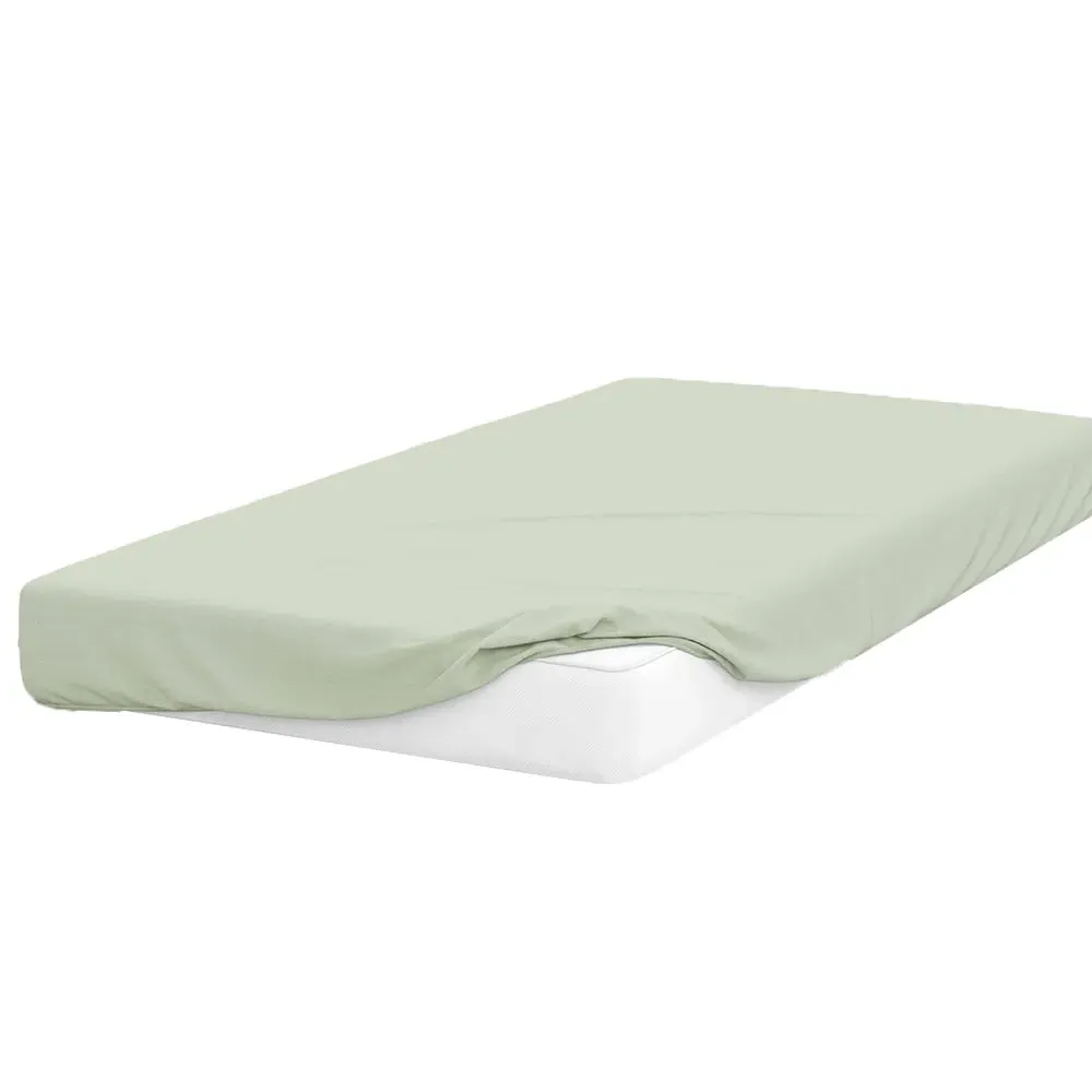 Emperor Size Fitted Bed Sheet - Green, Cotton Polyester