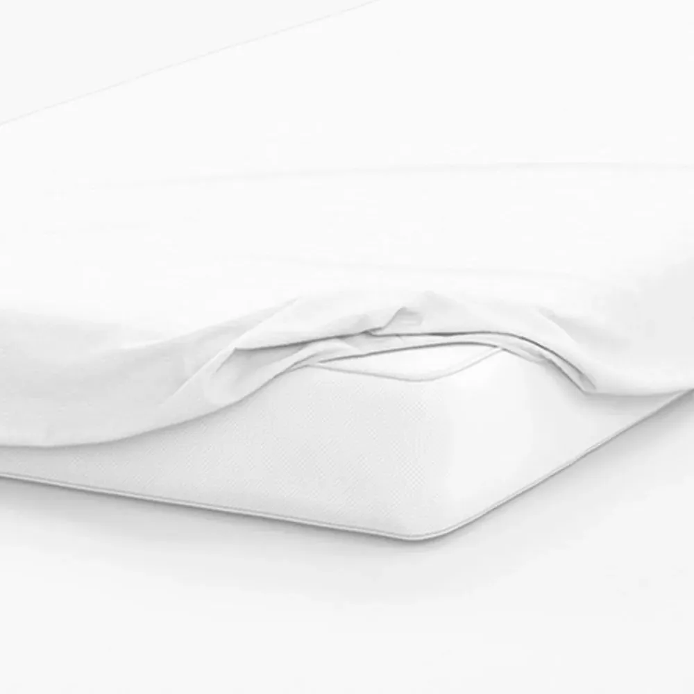 Emperor Size Fitted Bed Sheet - White, Cotton Polyester