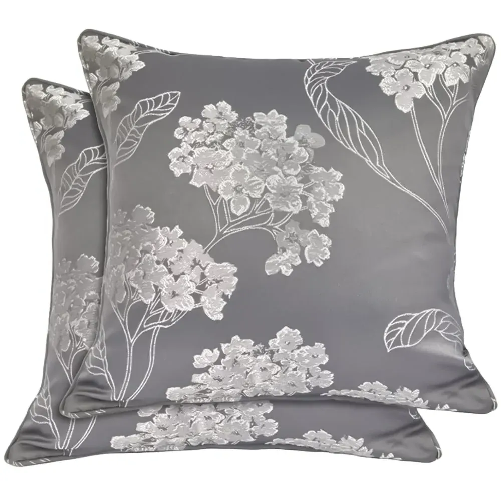 English Garden Cushion Cover - Grey