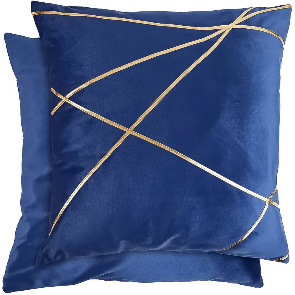 Fractal Cushion Cover - Navy
