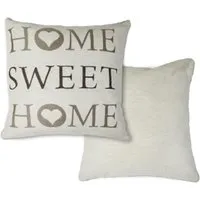 Home Sweet Home Cushion Cover - Beige