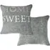 Home Sweet Home Cushion Cover - Silver