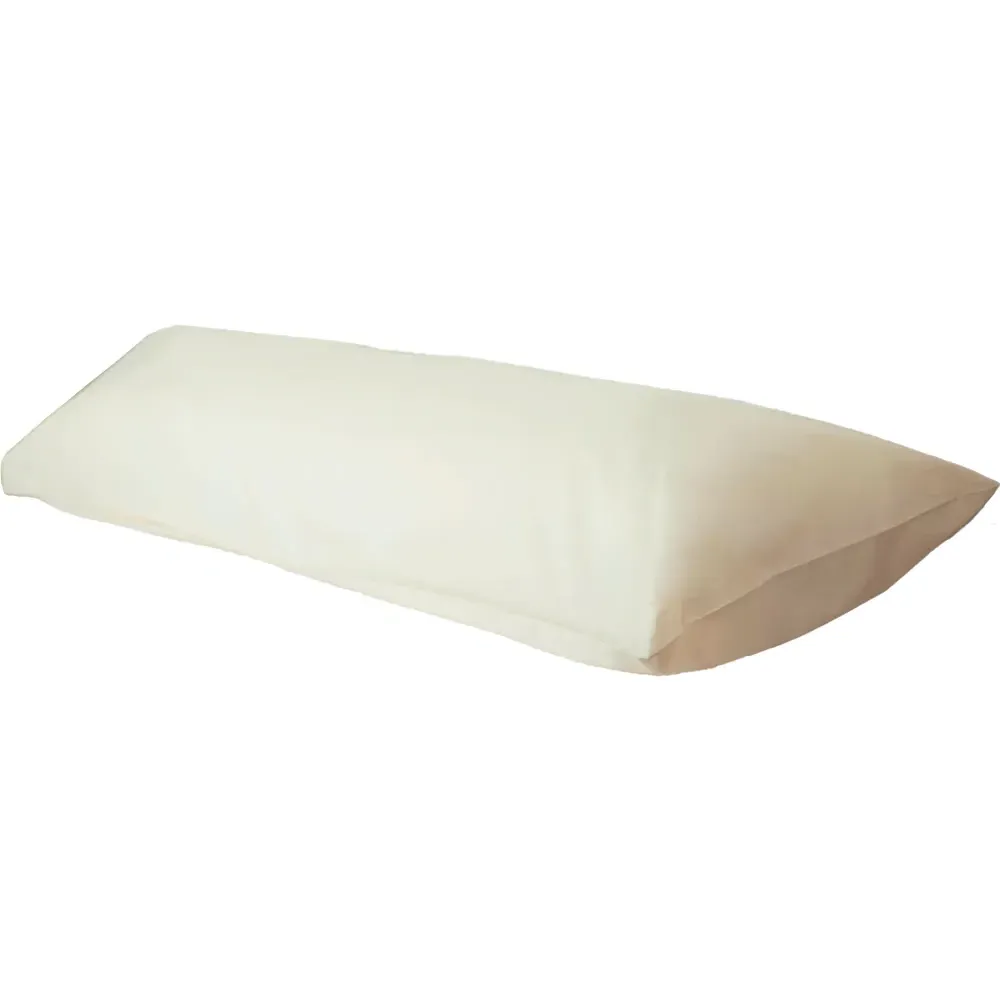 Ivory Bolster Pillowcase 50 x 137cm - Cream, Cotton Polyester image