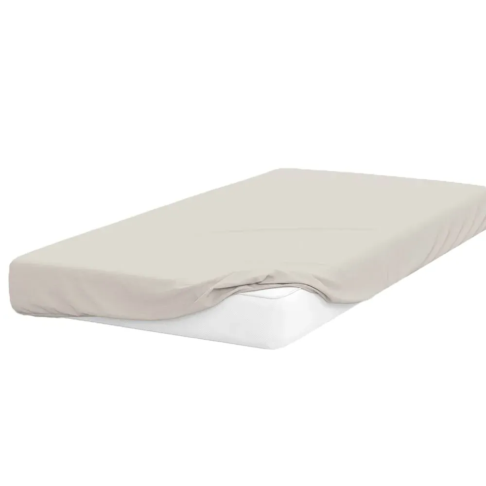 King Size Deep Fitted Bed Sheet - Ivory
