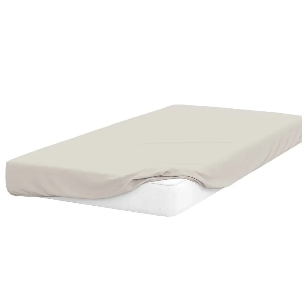 King Size Deep Fitted Bed Sheet - Ivory