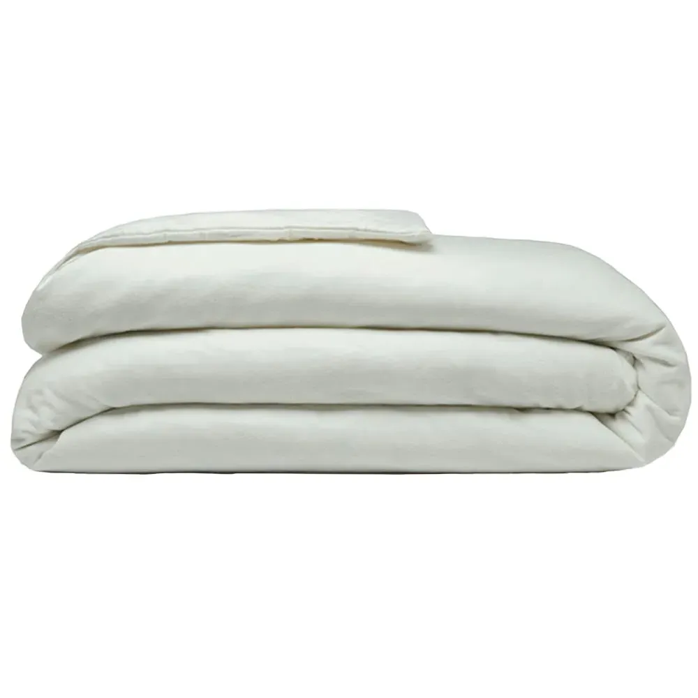 King Size Duvet Cover - Apple Green, Brushed Cotton