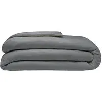 King Size Duvet Cover - Charcoal, Brushed Cotton