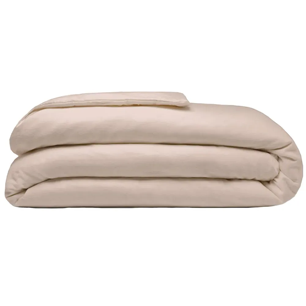 King Size Duvet Cover - Cream, Brushed Cotton