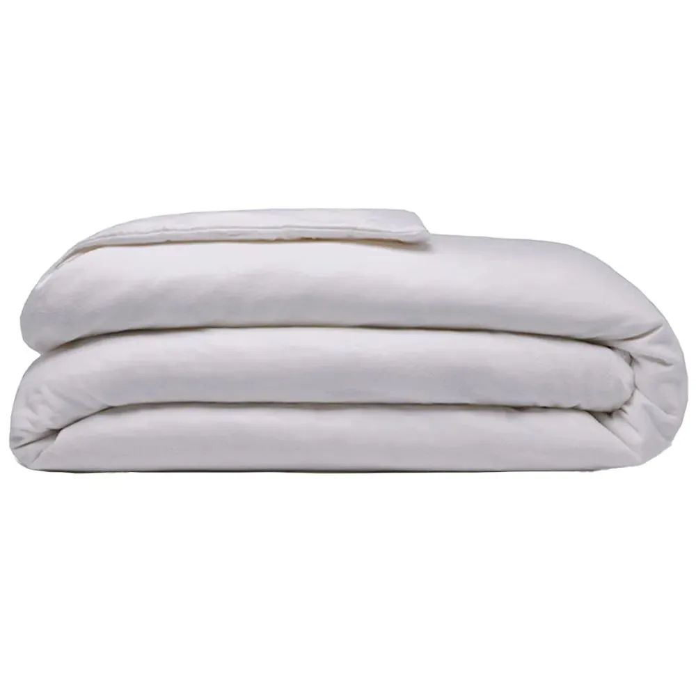 King Size Duvet Cover - Grey, Brushed Cotton