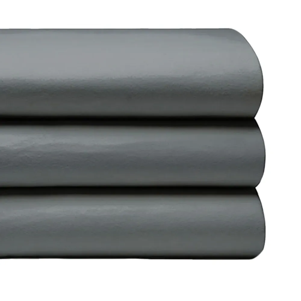 King Size Flat Bed Sheet - Charcoal, Brushed Cotton