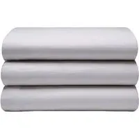 King Size Flat Bed Sheet - Grey, Brushed Cotton