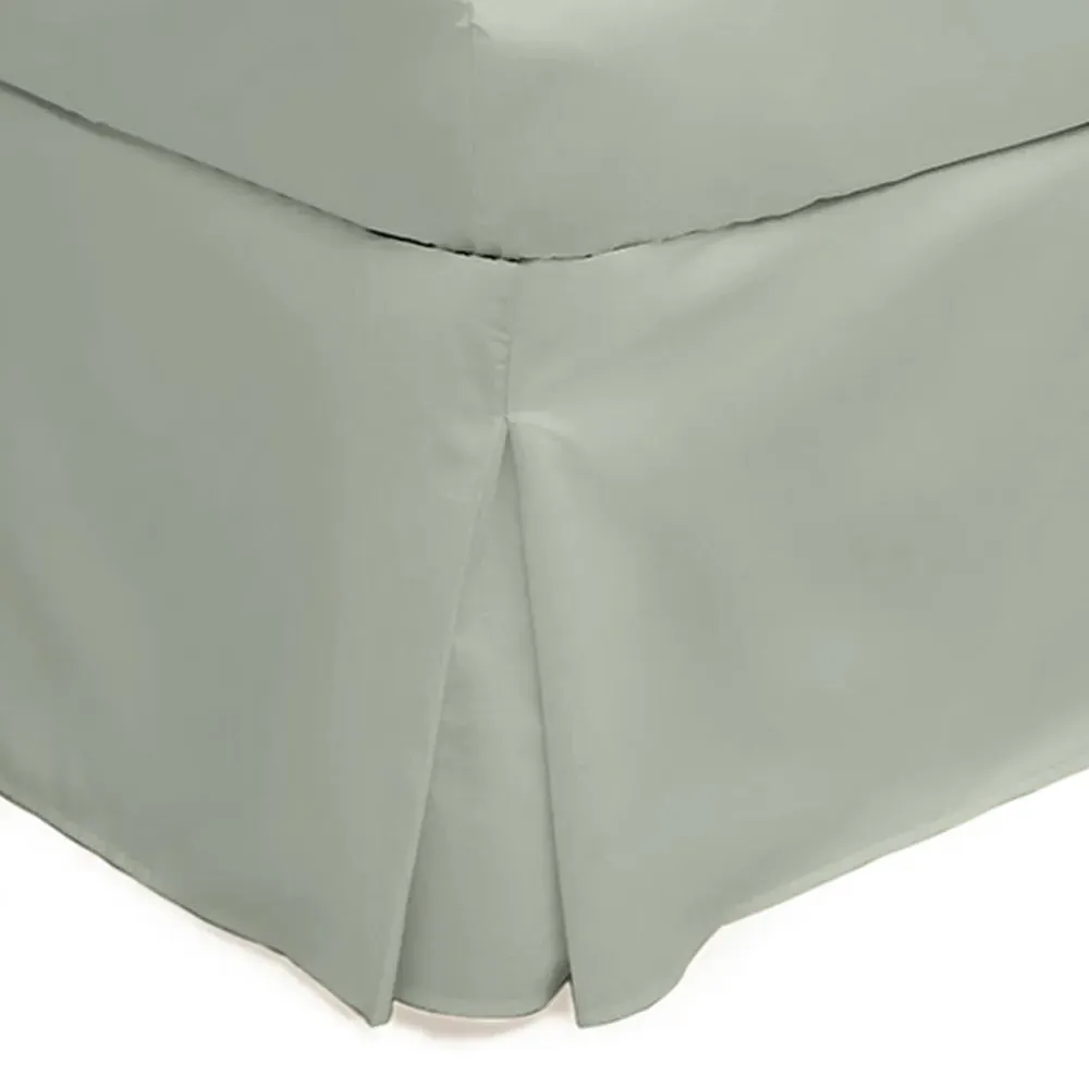 King Size Platform Valance - Apple Green, Cotton Polyester