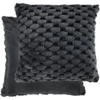 Leah Collection Cushion Cover - Black