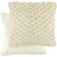 Leah Collection Cushion Cover - Cream