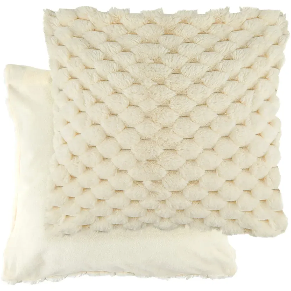 Leah Collection Cushion Cover - Cream