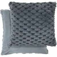 Leah Collection Cushion Cover - Grey