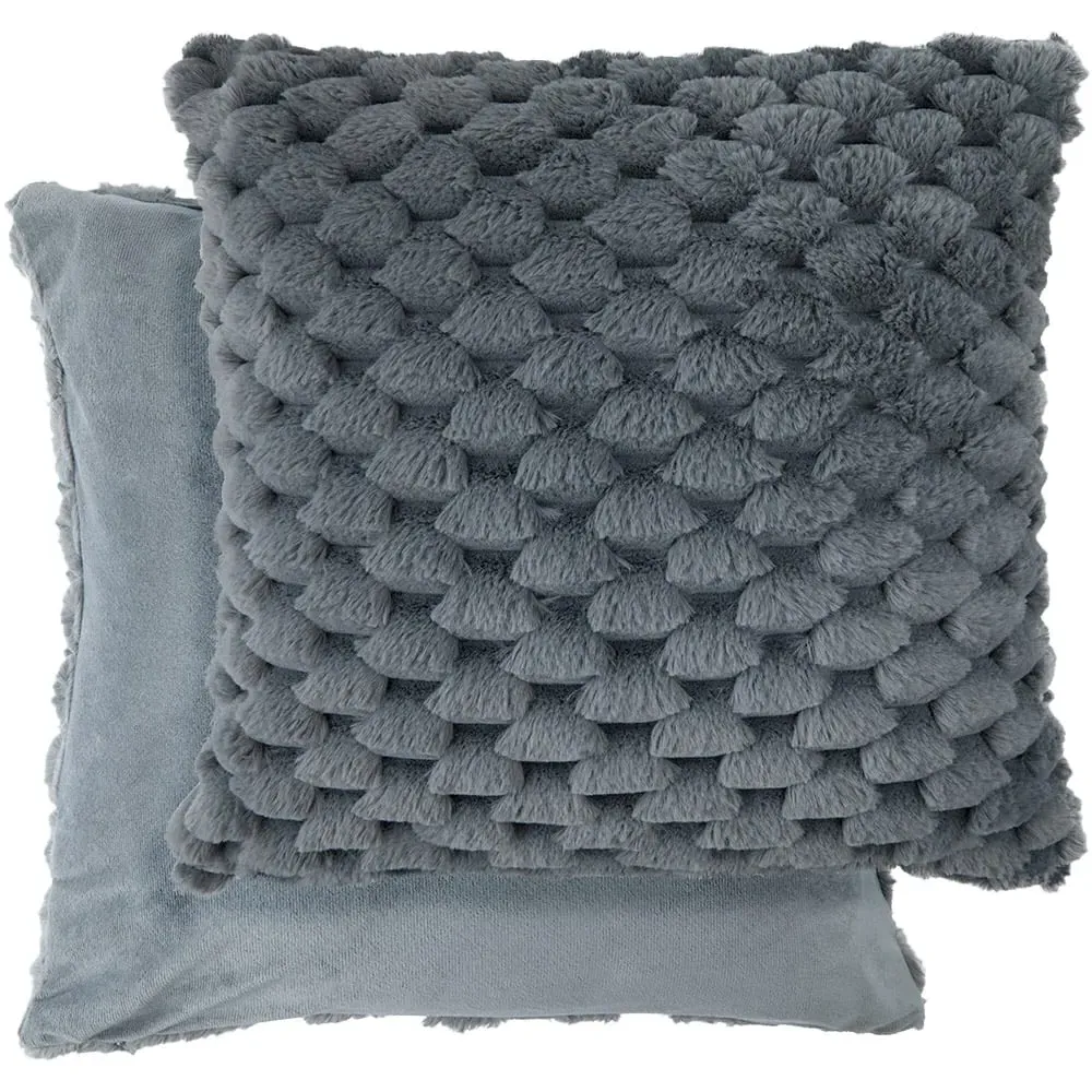 Leah Collection Cushion Cover - Grey