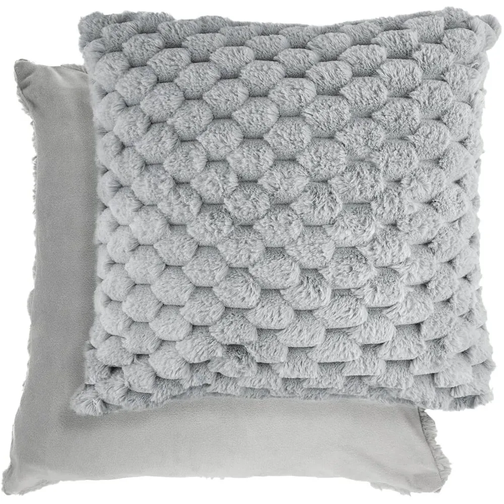 Leah Collection Cushion Cover - Silver