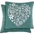 Love Heart Cushion Cover - Aqua