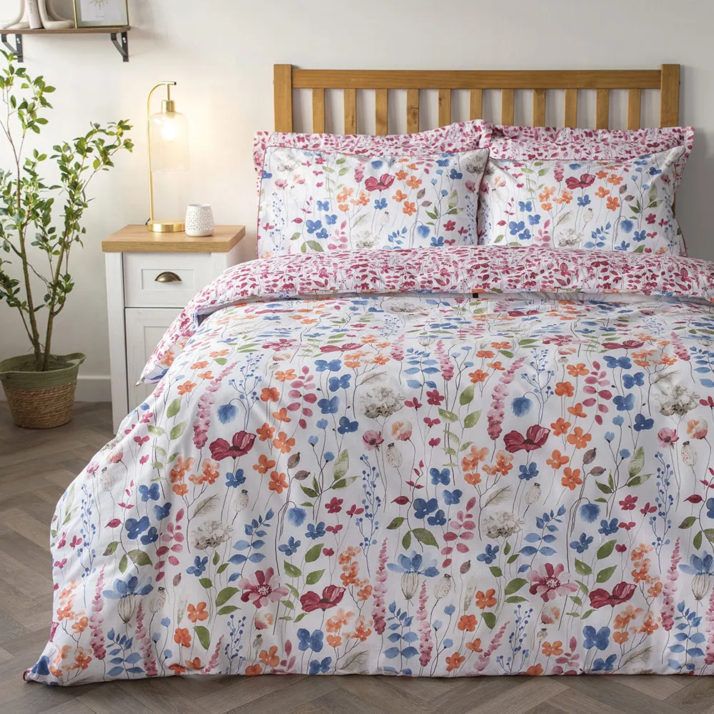 Marnie Super King Size Floral Duvet Set - Multi, Cotton