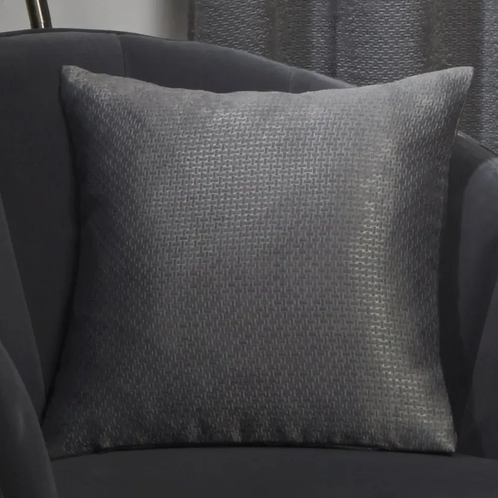 Metro Cushion Cover - Charcoal Grey