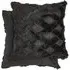 Newton Cross Hatch Cushion Cover - Black