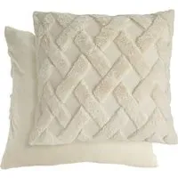 Newton Cross Hatch Cushion Cover - Cream