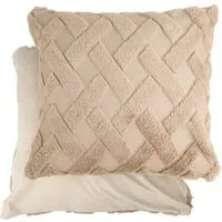 Newton Cross Hatch Cushion Cover - Taupe