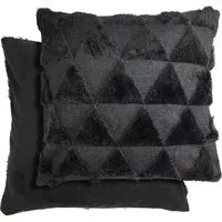 Newton Triangle Soft Touch Cushion Cover - Black
